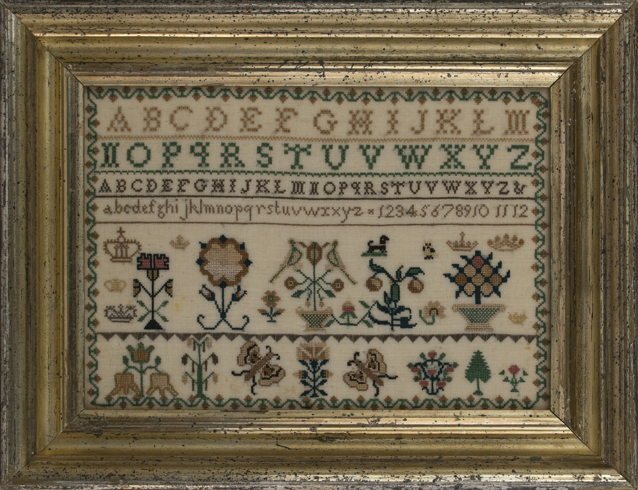 Motif and Alphabet Sampler, England, circa 1820